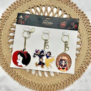 NWT Disney Parks Snow White 85th Anniversary Keychain Set